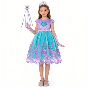Costumi TV e Cinema, Vestito da Principessa Rapunzel, Costumi per Bambini, Elegante Abito da Principessa per Bambine con Luci - Product Image 5