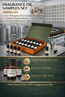 Coffret d'échantillons d'huiles parfumées Crearoma Pure Luxury – Huiles parfumées sûres pour diffuseur d'air froid sans eau pour diffuseur d'arômes commercial HVAC
