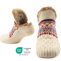 Fabricant OEM de chaussons-chaussettes pour bébés, usine de chaussures antidérapantes en maille tricotée personnalisées pour les marques