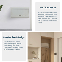 Boîte de distribution intégrée P30 IP56, montage encastré, interrupteur d'air dissimulé pour usage domestique, couvercle de protection, boîte électrique CQC