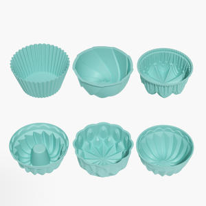 Moules à pâtisserie réutilisables en silicone de qualité alimentaire, douze pièces, en forme de <span class=keywords><strong>citrouille</strong></span>, pour desserts faits maison et fêtes - Product Image 1