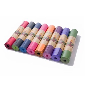 Tapete de Yoga TPE Deportivo para Gimnasio, Antideslizante, 6mm, con Logotipo Personalizado, Impresión UV, Ecológico, Doble Capa, BG-03, Dropshipping - Product Image 3