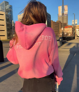 เสื้อฮู้ดดี้สตรีทแวร์สไตล์วินเทจแฟชั่นใหม่ ซิปคู่ ซิปแบบแอซิดวอช 355 GSM เสื้อฮู้ดดี้แบบสวมหัว สตรีทแวร์แบบพัฟฟ์ฮู้ดดี้สั่งทำพิเศษ - Product Image 2