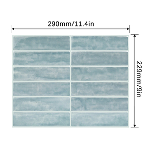 Adesivi per <span class=keywords><strong>piastrelle</strong></span> da parete autoadesivi, <span class=keywords><strong>piastrelle</strong></span> per Backsplash da cucina resistenti al calore, <span class=keywords><strong>piastrelle</strong></span> per pareti impermeabili e stick per <span class=keywords><strong>bagno</strong></span> - Product Image 1