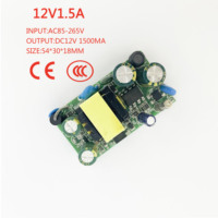 Alimentation à découpage à tension constante 12V 1.5A certifiée CE pour ventilateur Bluetooth, caméra, décodeur et téléphone portable 08