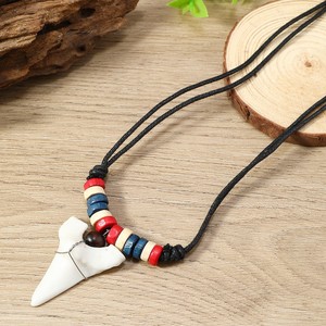 Collana di corda personalizzata in resina Beach Surfer collana Vintage di denti di squalo <span class=keywords><strong>a</strong></span> <span class=keywords><strong>mio</strong></span> <span class=keywords><strong>figlio</strong></span> - Product Image 5