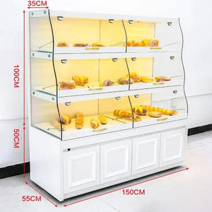 Fabrika fiyat ile özel boyut ekmek kek ekmek vitrin ekran gondol - Product Image 5