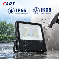 Projecteur LED extérieur 30W, 200-240V, application Tuya WIFI 2.4G, IP66, éclairage de terrain de tennis, éclairage de rue, avec boîtier noir en aluminium