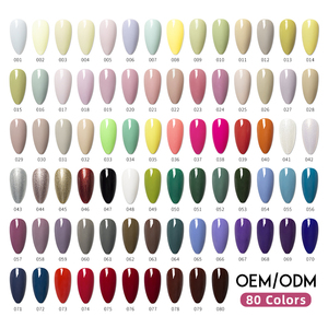 QSHY etiqueta privada personalizada esmalte de gel capa superior color UV gel esmalte de uñas <span class=keywords><strong>base</strong></span> de goma orgánica esmalte de gel sin Hema - Product Image 3