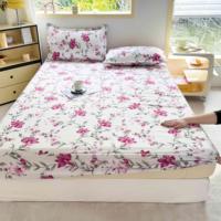 Ensemble de draps plats imprimés en microfibre avec taies d'oreiller fleurs fournisseur ODM/OEM fournisseur d'usine bon marché