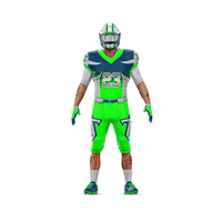 Uniforme de Fútbol Americano al por Mayor de Alta Calidad, Uniforme de Fútbol Americano Personalizado con Impresión por Sublimación
