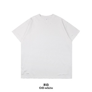 Camiseta de Hombre Vintage, 100% Algodón, Estampado de Logotipo Personalizado, Talla Grande, Desgastada, Rota, Lisa - Product Image 4