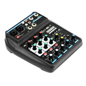 <span class=keywords><strong>Mini</strong></span> console de mixage audio <span class=keywords><strong>DJ</strong></span>, contrôleur audio, mixeur 4 canaux pour ordinateur domestique, diffusion en direct - Product Image 3