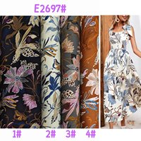 Tissu imprimé numérique 100% rayonne/viscose en gros, motif floral, imprimé fleuri, tissu à fleurs miniatures pour robe femme