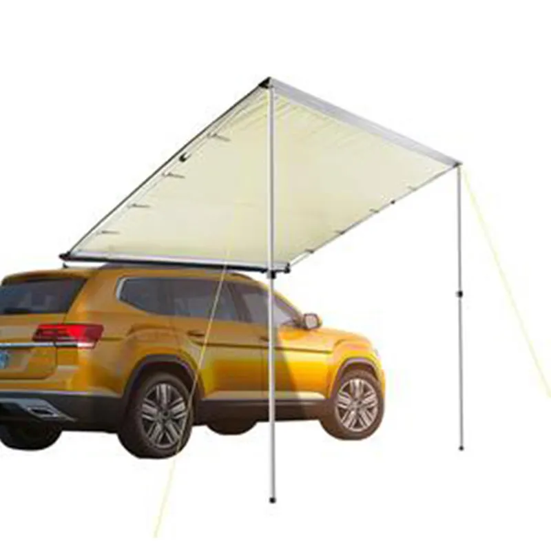 4x4 Autos eite Markise Camping Plane Zelt Zubehör Camping Matte Regenschutz mit Plane Stangen Einziehbares ausziehbares Autozelt