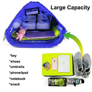 Reflective Safty <b>Children</b> Drawstring Sports <b>Backpack</b> Running Bags Lightweight Portable - Product Image 3