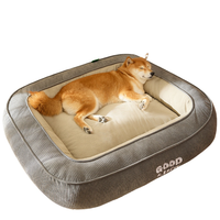 Lit surélevé épaissi pour animaux de compagnie, idéal pour toutes les saisons, adapté aux chiens et aux chats, avec tapis chauffant