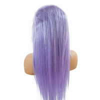 Perruques Lace Front en Cheveux Brésiliens Lisses Remy, Dentelle Transparente, Courtes, Toutes Couleurs, Teintables, Sans Colle, Cheveux de Bébé pour Base en Dentelle