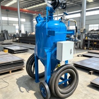 Machine de sablage industriel avec contrôle de pression réglable pour la préparation de surfaces d'acier