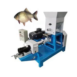 farm use hydroponic fodder floating fish feed making machine price Aquatic feed pet food cat extruder machine