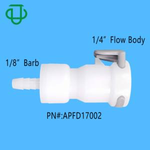 JU CPC-conector rápido de 3/8 "y 9,5mm, acoplamientos de desconexión rápida de plástico con válvula de manguera en línea para cuerpo hembra - Product Image 5