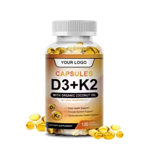 Cápsula de Vitaminas Vegan Liquid Calcium Support Vitamin D3 + K2 Softgel Suplementos - Product Image 1