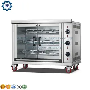 Hühnerröstmaschine/ BBQ Schwein Lamm Fisch Huhn Rotisserie Röstmaschine/ Rotationsgrill Holzkohle Barbecue-Ofen