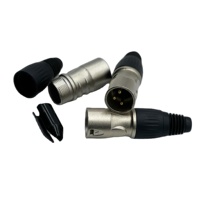 Adaptateur audio XLR mâle SWIELER plaqué nickel, prise OFC noire pour microphone, mélangeur, haut-parleur, prise DMX 3 broches, connecteur micro