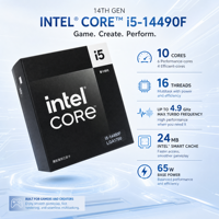 Prosesor Desktop Intel Core I5-14490F 10 Core 16 Thread hingga 4.9GHz LGA1700 24MB Cache Boxed Grosir Stok Tersedia