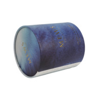 Boîte de bougie en papier mat de haute qualité, tube rond en carton, boîte d'emballage de logo personnalisé pour bougie