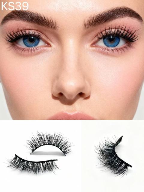 False Eyelashes Wholesale Private Label Cruelty-Free Handmade Mink Lashes Black Cotton Stalk Custom Tray Own Logo