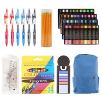 Kit de papeterie pour la rentrée scolaire, fournitures scolaires pour étudiants, trousse de fournitures de bureau, crayon, calculatrice, gomme, fournitures de bureau personnalisées
