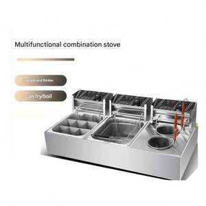 Freidora Portátil 3 en 1 para Fideos y Oden, Máquina para Freír Bocadillos, Ideal para Restaurantes y Servicios de Alimentos en Hoteles - Product Image 4