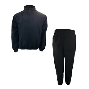 Özel erkek naylon düz nefes ceket ve pantolon iki adet setleri spor koşu eşofman takımları boş rüzgarlık eşofman