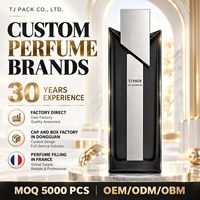 Flacon de parfum carré en verre 50 ml avec boîte, flacon vide givré pour emballage de parfum haut de gamme, vente en gros