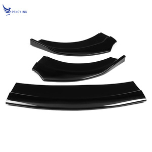 Protector de labios de parachoques delantero para coche, separador de barbilla, Deflector de labios, aspecto de carbono para <span class=keywords><strong>Dodge</strong></span> para cargador SRT 2015-2019, 3 uds. - Product Image 1