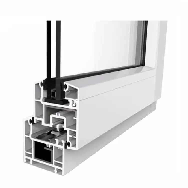 Modern UPVC Windows Profiles UPVC Sliding Windows Profiles Building Chinese French Design Multifunctional UPVC Door Profile