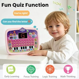 Tablette éducative pour enfants EPT avec écran LED, alphabet, mots, <span class=keywords><strong>orthographe</strong></span>, nombres, mathématiques, musique, piano et quiz interactif - Product Image 5