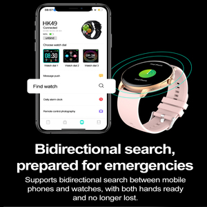 Hk49 1.43 Amoled Thông Minh Đồng Hồ Cho Nam Giới Phụ Nữ Thể Thao Chế Độ Tập Thể Dục Sức Khỏe Sức Khỏe Ngủ Heart Rate Monitor IP68 Không Thấm Nước Người Đàn Ông Phụ Nữ - Product Image 6