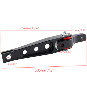 แท่นยึดเพดเดิลลัมทรงกลมแบบ Dogbone สำหรับ VW Mk7 Golf GTI 15+ Audi 8V A3 8S TT Performance รุ่น ENM013-BK - Product Image 6