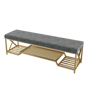 Scandinavian Style Stainless Steel Light Luxury Space Saving <b>Shoe</b> <b>Rack</b> with for Home Use 11 Pair Entryway Bedroom - Product Image 3