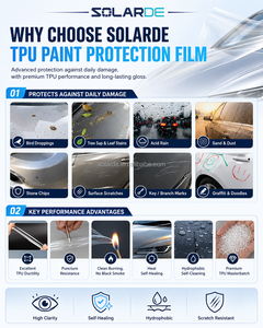 <span class=keywords><strong>Film</strong></span> de <span class=keywords><strong>protection</strong></span> de peinture PPF pour voiture, qualité supérieure, brillant/mat, anti-rayures, transparent, auto-réparateur, fabrication OEM/ODM SolarDe Factory - Product Image 3