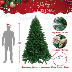 Albero di <span class=keywords><strong>Natale</strong></span> Gigante in PVC Realistico con Luci, Decorazione Natalizia per Casa - Product Image 3