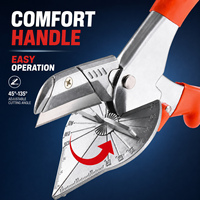 Ciseaux multifonctionnels Waybeyond Tools pour le travail du bois, coupe à angle droit 45 degrés, pince à bande de chantournage, pince à carton