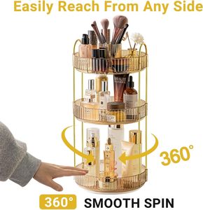 Light Luxury Rotating Cosmetic <b>Storage</b> Rack PP Jewelry Box for Bathroom Household Standing Type <b>Storage</b> <b>Bins</b> - Product Image 3