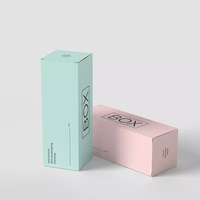 Boîtes d'emballage pliées blanches de luxe avec logo, personnalisables, pour cartes parfumées, boîtes en papier, pots de bougies parfumées