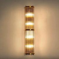 Applique Murale Cylindrique Haute de Luxe Moderne Dorée avec Verre Côtelé et Acier Inoxydable – Luminaire Mural Décoratif d'Intérieur pour Villa