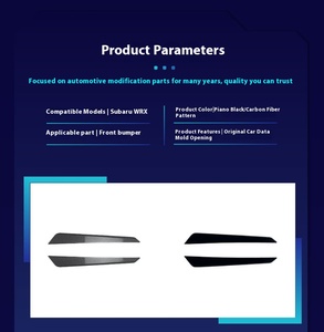 Decalcomanie laterali Canard paraurti anteriore compatibili accessori di modifica auto con WRX subisus STI VA 2015-2021 - Product Image 4