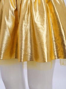 Trajes de Danza Jazz Profesional para Niñas de 6 a 16 Años, Vestidos de Danza de Alabanza y Adoración, Falda Tutú Metálica para Espectáculos y Presentaciones - Product Image 4