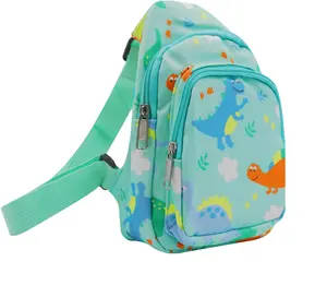 Wholesale Customized Fashion Boys Children School Backpack Bags Chest Pack Crossbody Kids Shoulder Sling Bag